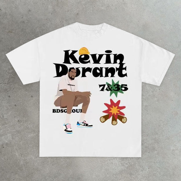 Casual street Sports graffiti T-shirt