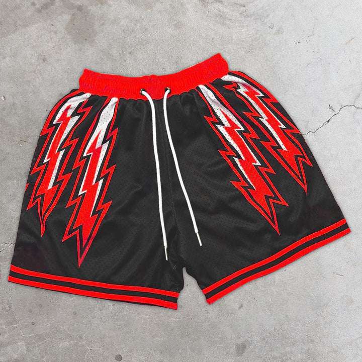Flame fashion print Sports shorts
