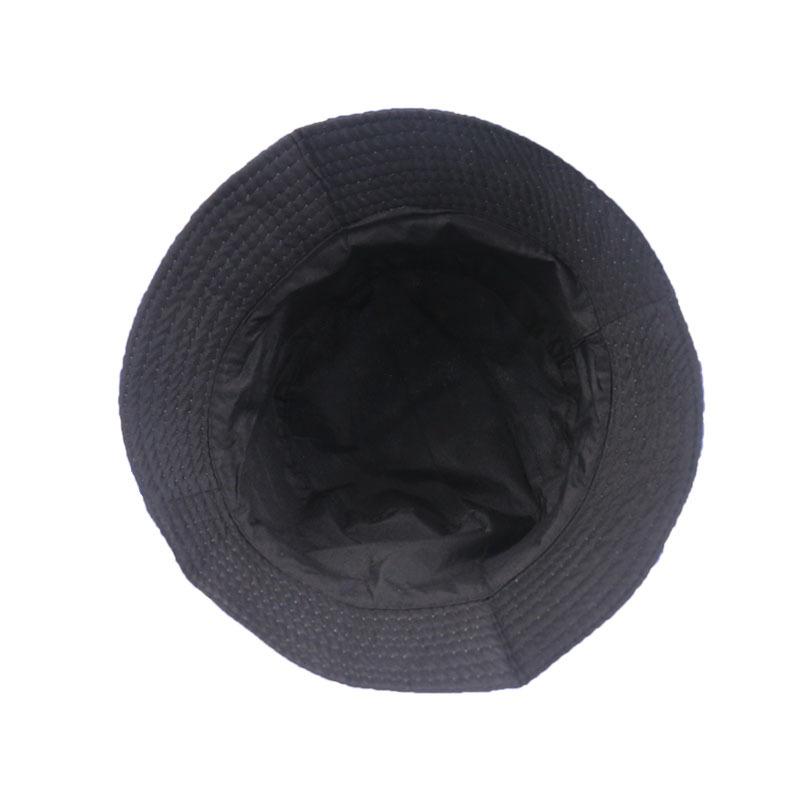 Double-sided can wear rainbow color matching flat top fisherman hat, all-match sunscreen