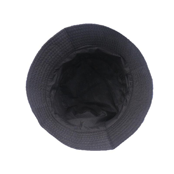 Double-sided can wear rainbow color matching flat top fisherman hat, all-match sunscreen