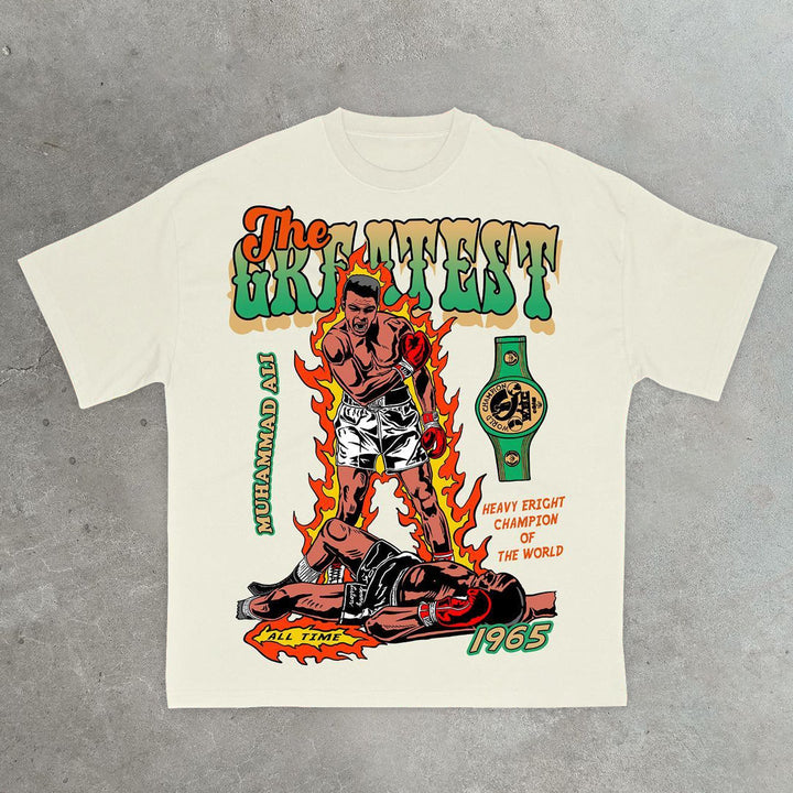 Knock Out Your Rivals Casual Street Sports T-Shirt
