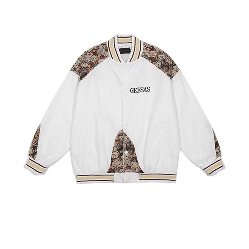 Cubs baseball uniform tide brand splicing jacket loose casual trend personality
