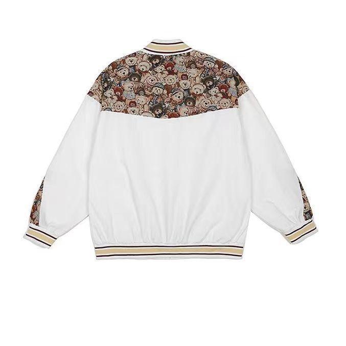 Cubs baseball uniform tide brand splicing jacket loose casual trend personality