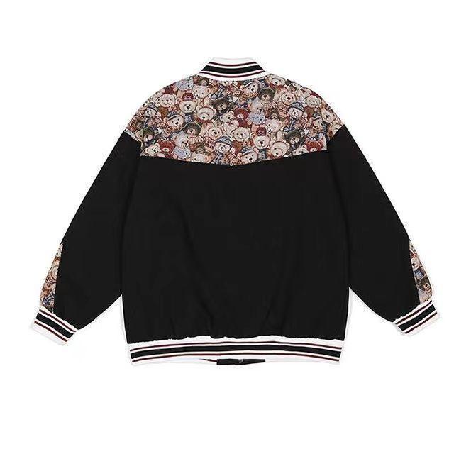 Cubs baseball uniform tide brand splicing jacket loose casual trend personality