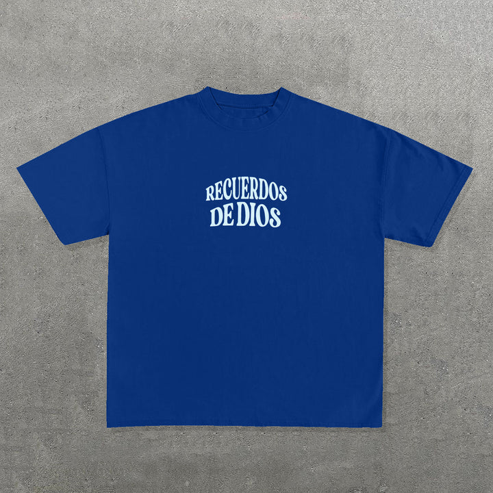 TEN FE DIOS LO HARÁ Print Short Sleeve T-Shirt