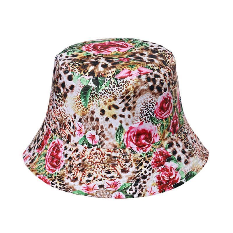 Starry sky, moon and five-pointed print sun-shield fisherman hat