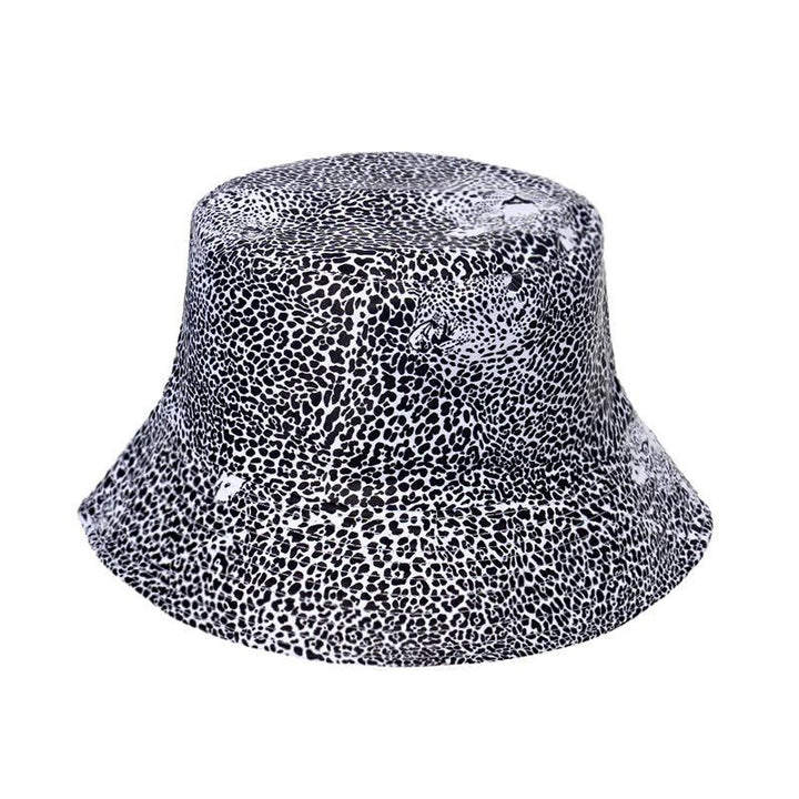 Starry sky, moon and five-pointed print sun-shield fisherman hat
