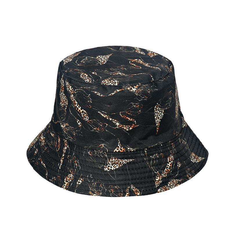 Starry sky, moon and five-pointed print sun-shield fisherman hat