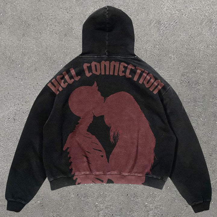 Hand Print Long Sleeve Hoodie