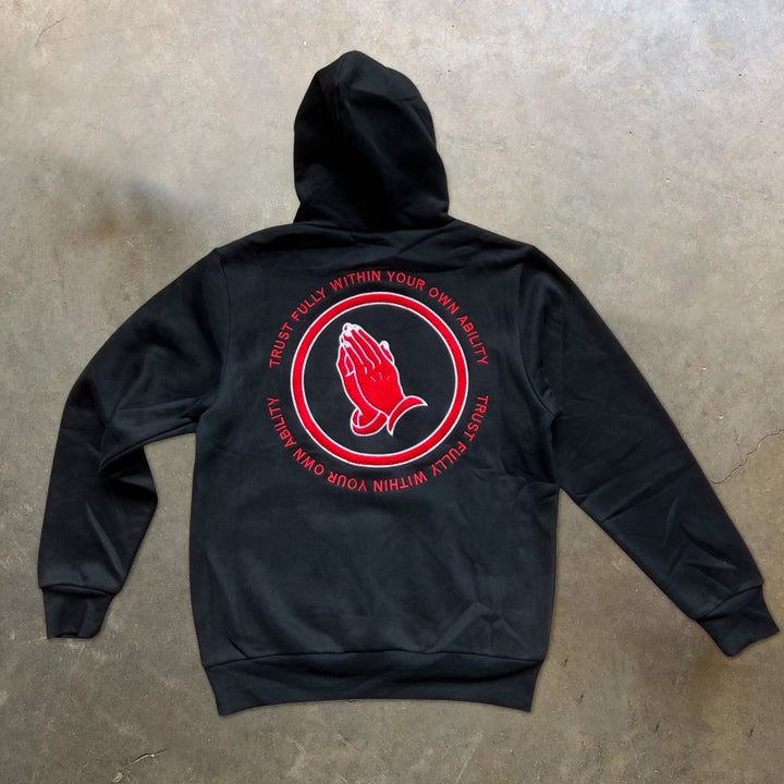 Retro Print Tide Brand Street Fashion Long Sleeve Hoodie