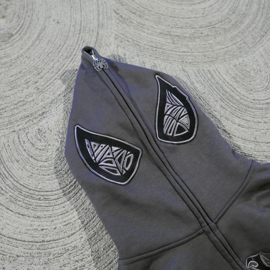 Spider Full Zip Statement Hoodie