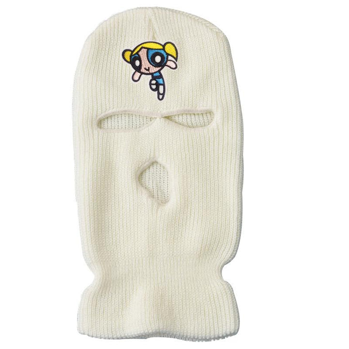 Three-hole wool knit hat ski mask warm hat