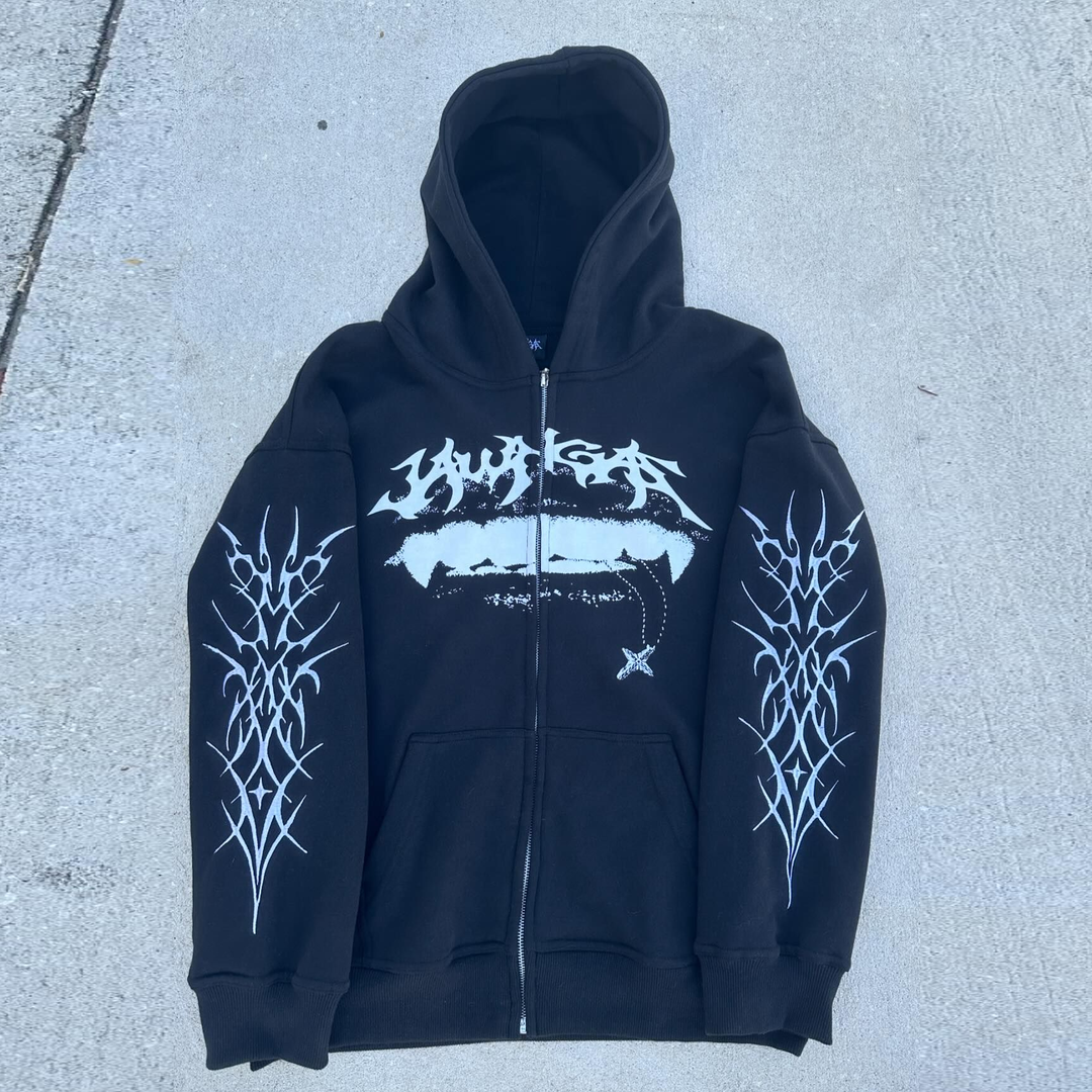 Statement Zip Oversized Hoodie