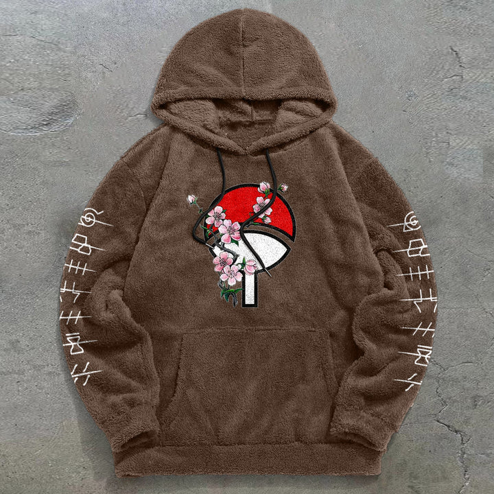 Retro Fashion Casual Trendy Brand Printed Plush Hoodies