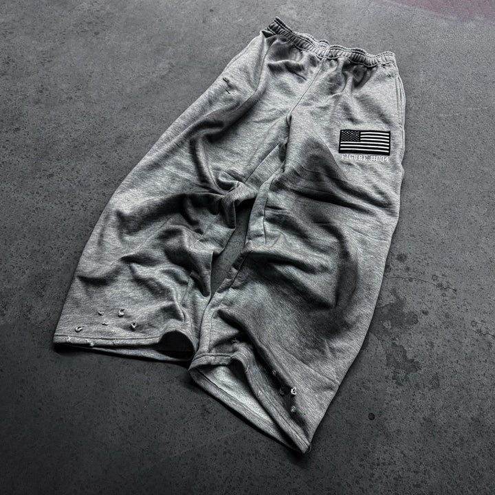 American casual street retro washed wide-leg sweatpants