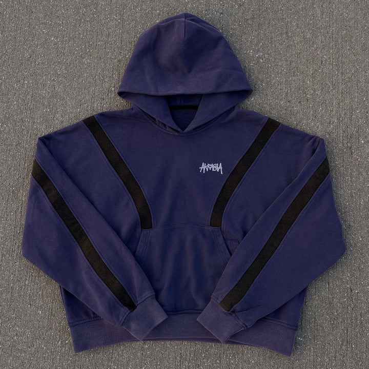 Letters Splicing Print Long Sleeve Hoodies