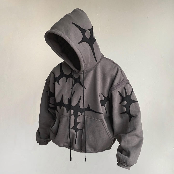 Casual Street Patch Pocket Hoodie