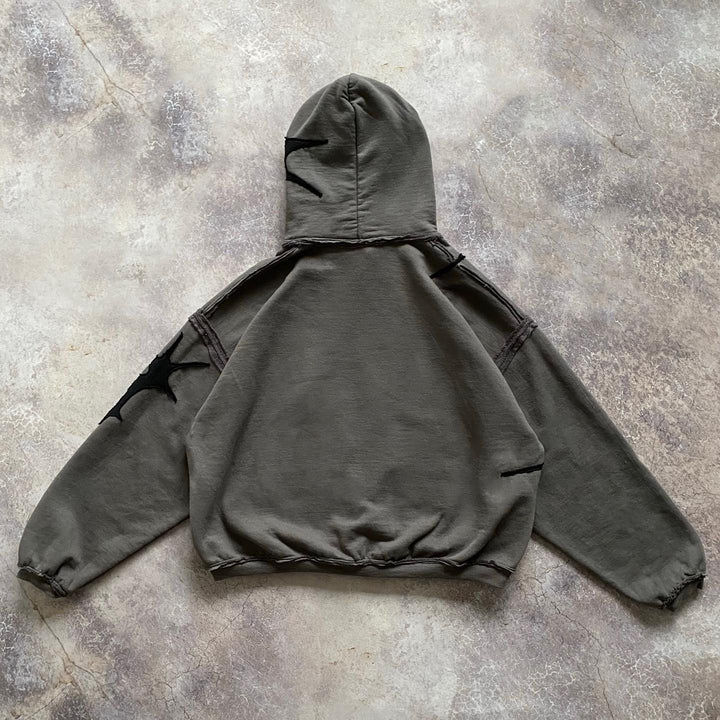 Casual Street Patch Pocket Hoodie