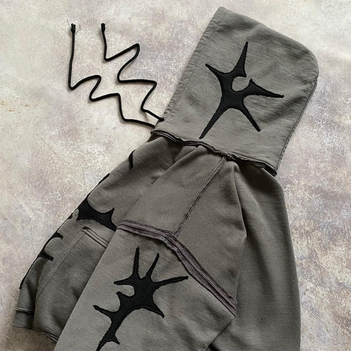 Casual Street Patch Pocket Hoodie