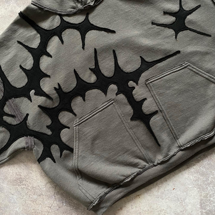 Casual Street Patch Pocket Hoodie